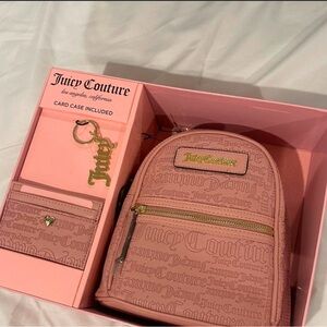 Juicy Couture Pink Mini Backpack Set